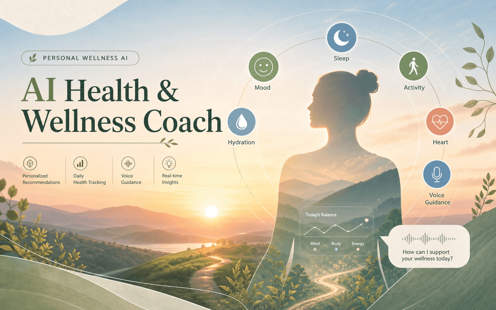 AI Health and Wellness Coach interface