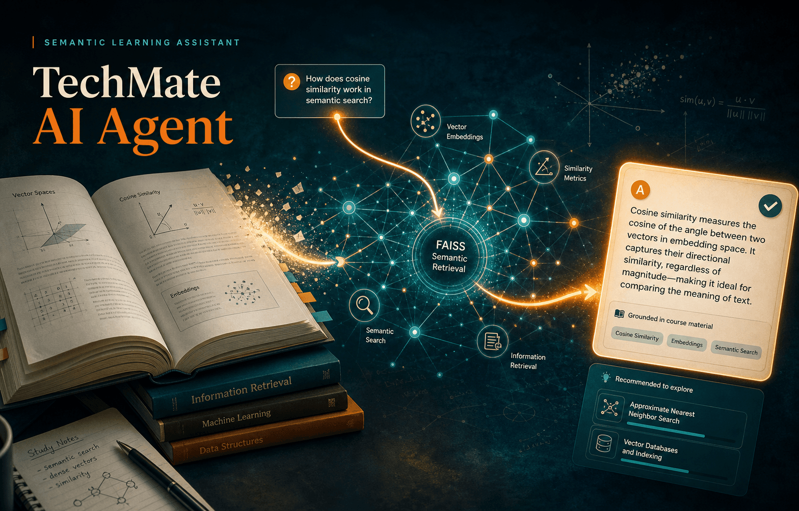 TechMate semantic learning assistant interface